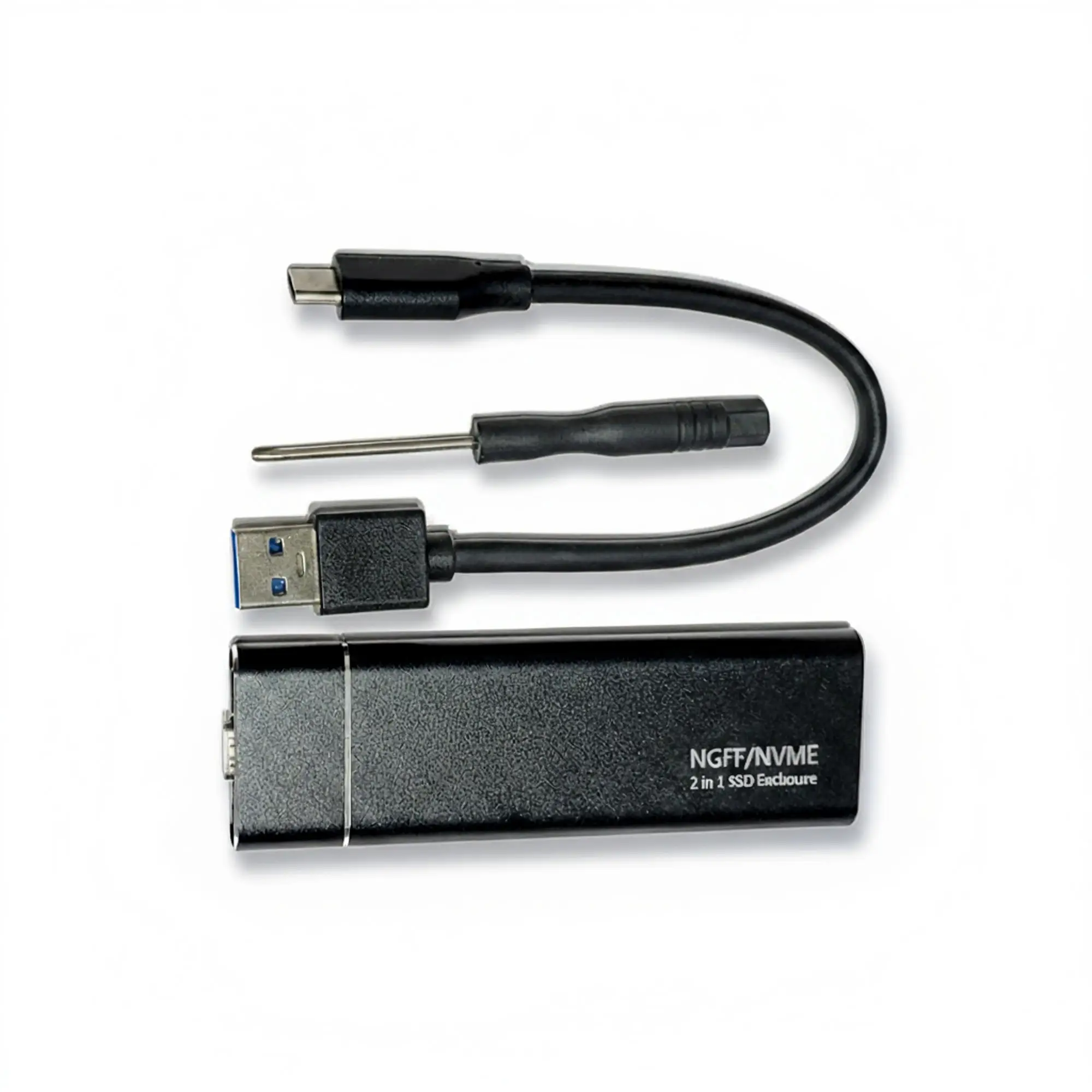 CASE M.2 NVME + SATA (NGFF) CABLE USB TIPO C