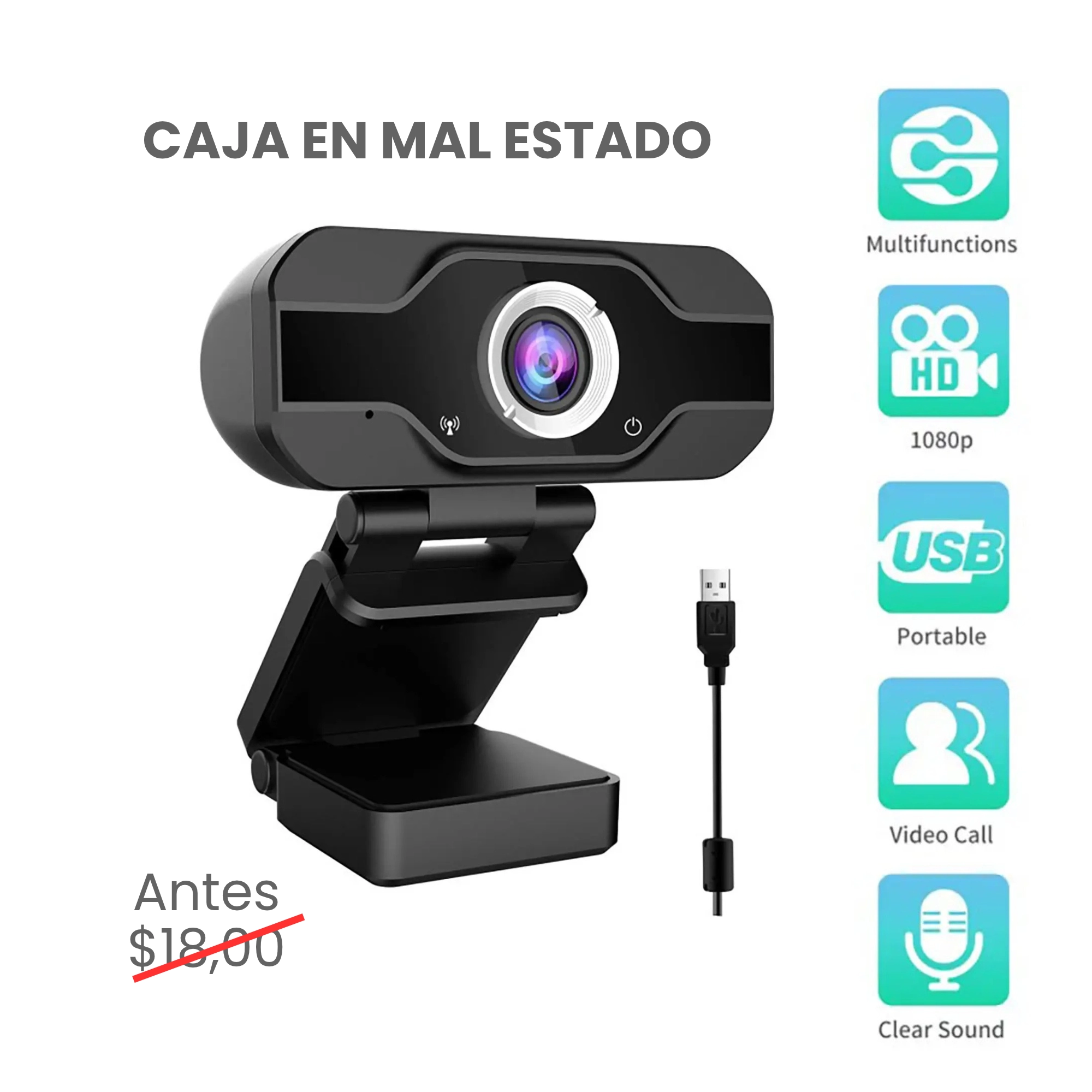 CAMARA WEB 1080P MOD PVR006