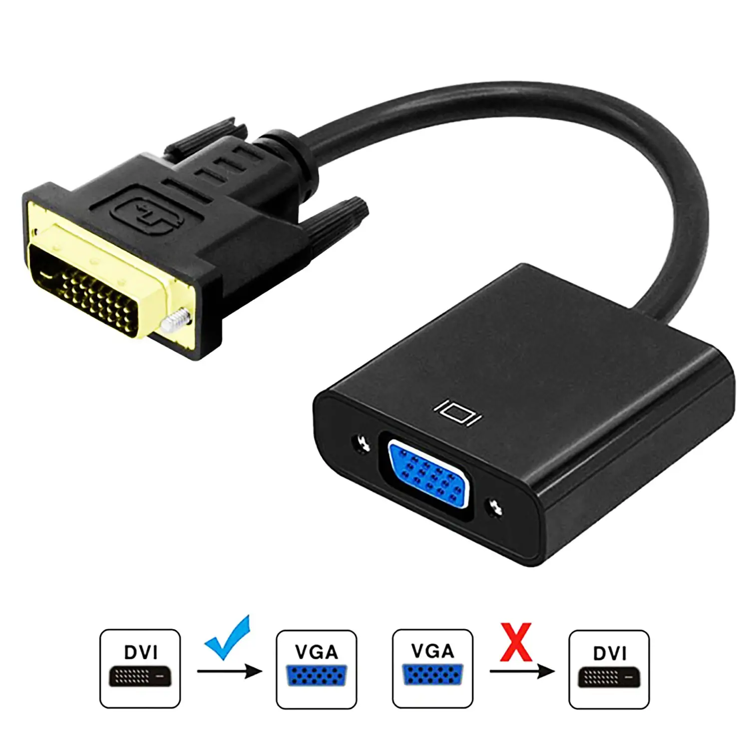 CABLE CONVERTIDOR DVI(24+1) A VGA