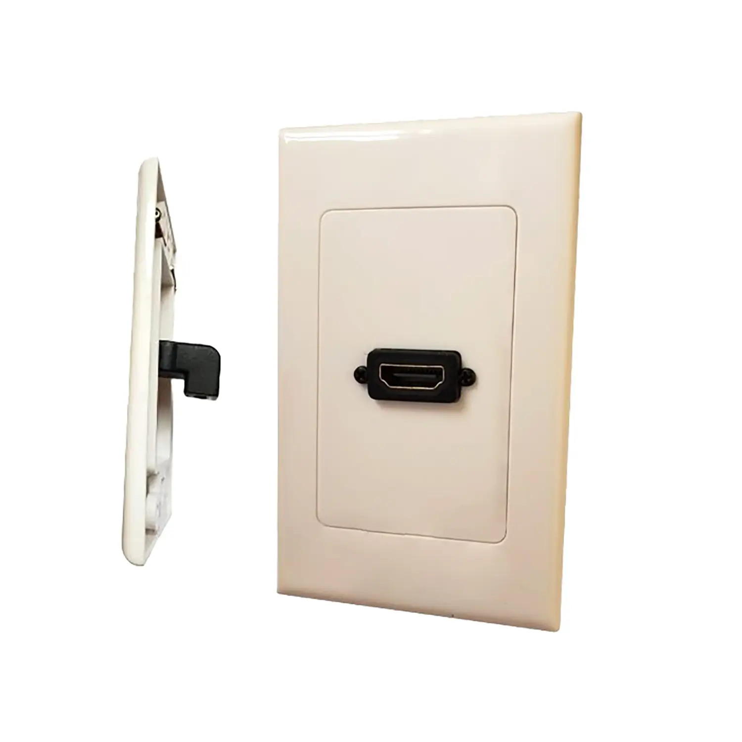 FACE PLATE HDMI 1 TOMA CONECTOR 90 GRADOS