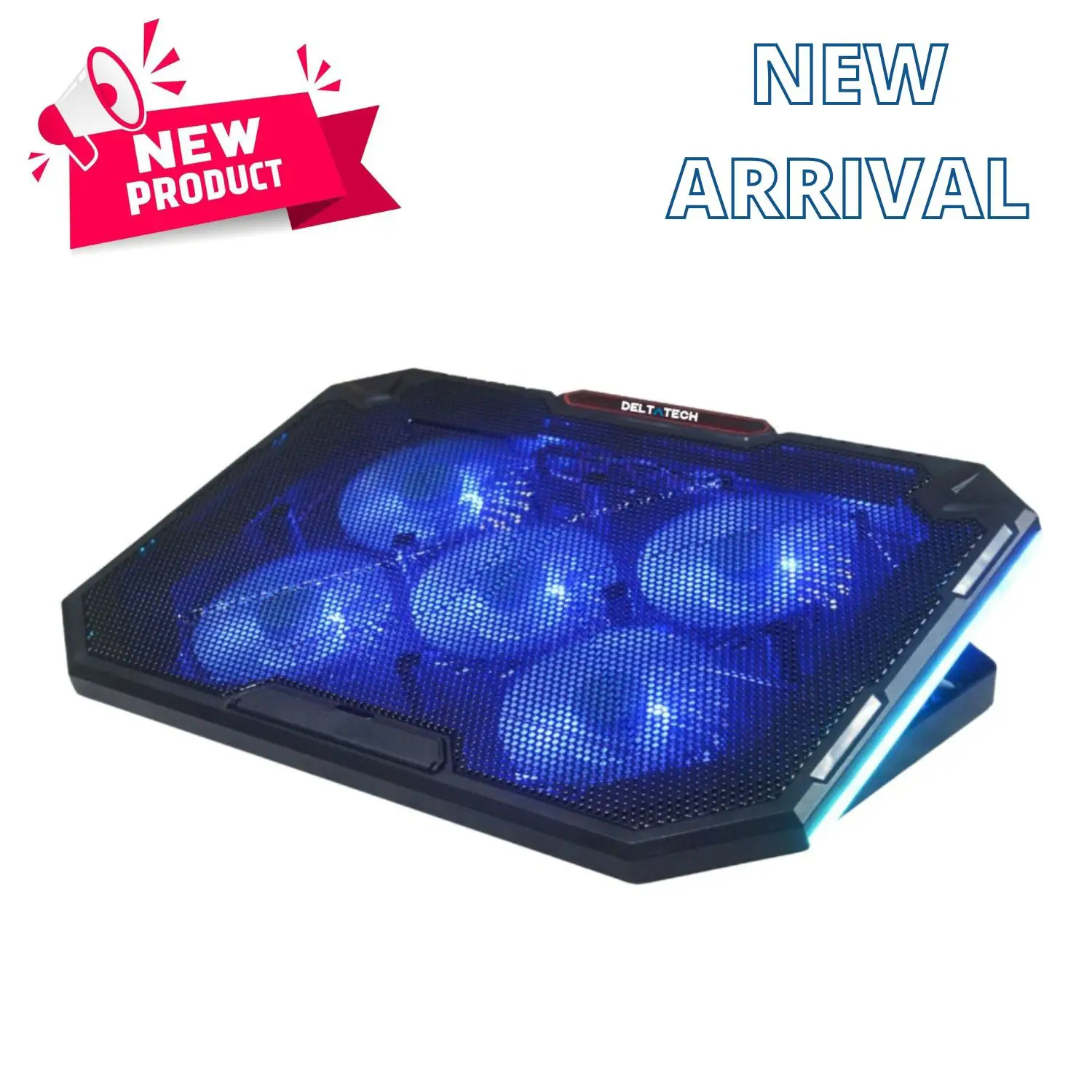 BASE GAMER VAIU-018 5 VENTILADORES 6 NIVELES
