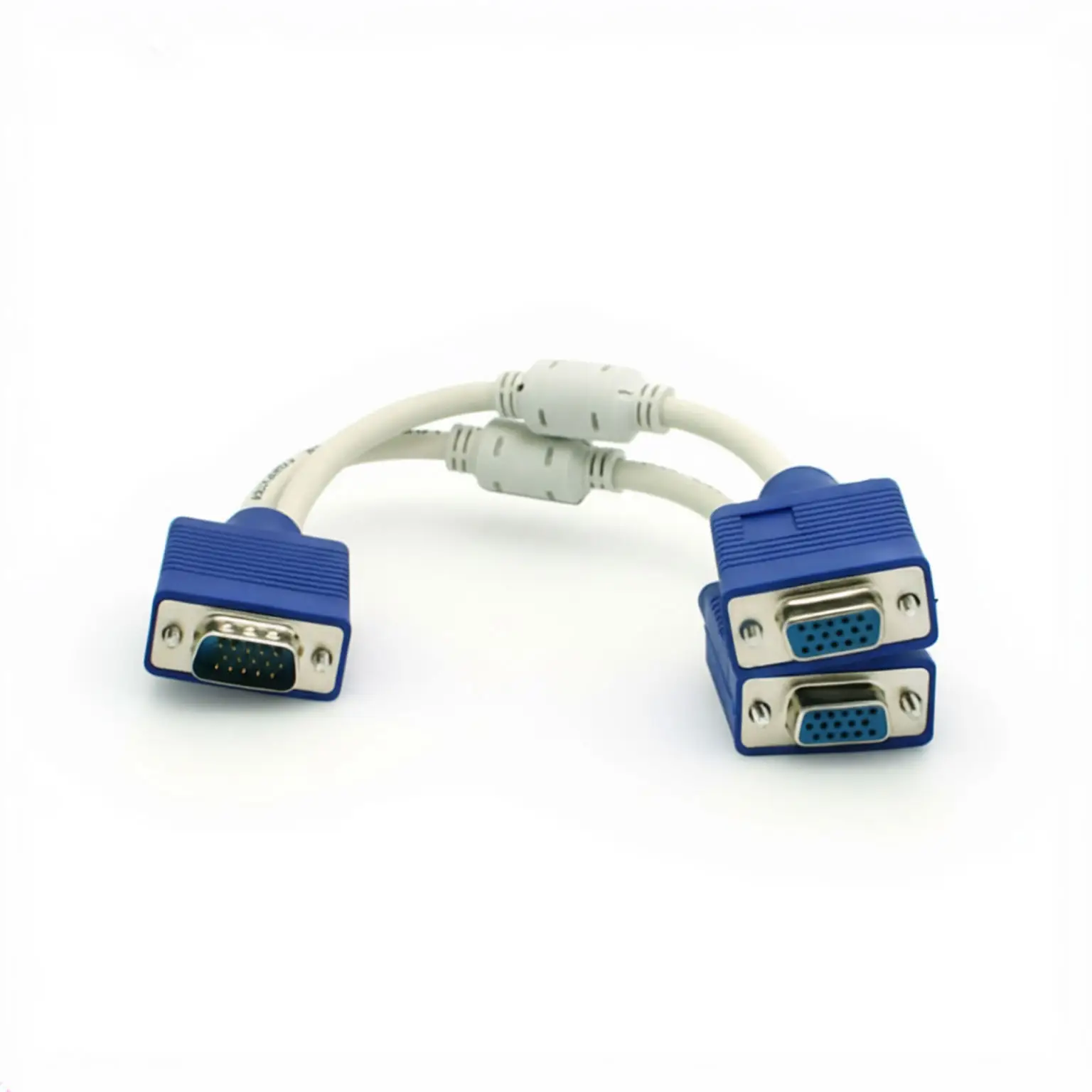 CABLE SPLITER VGA DE 20CM COLOR BLANCO