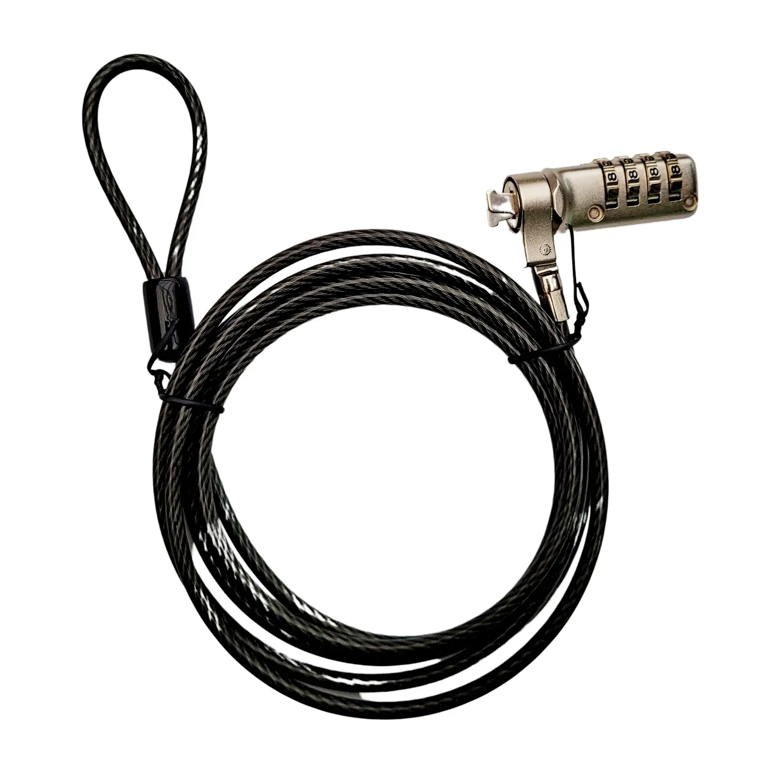 CANDADO PARA LAPTOP HP LENOVO CON CLAVE RANURA 2.5 x 6.0 mm L=1.80m