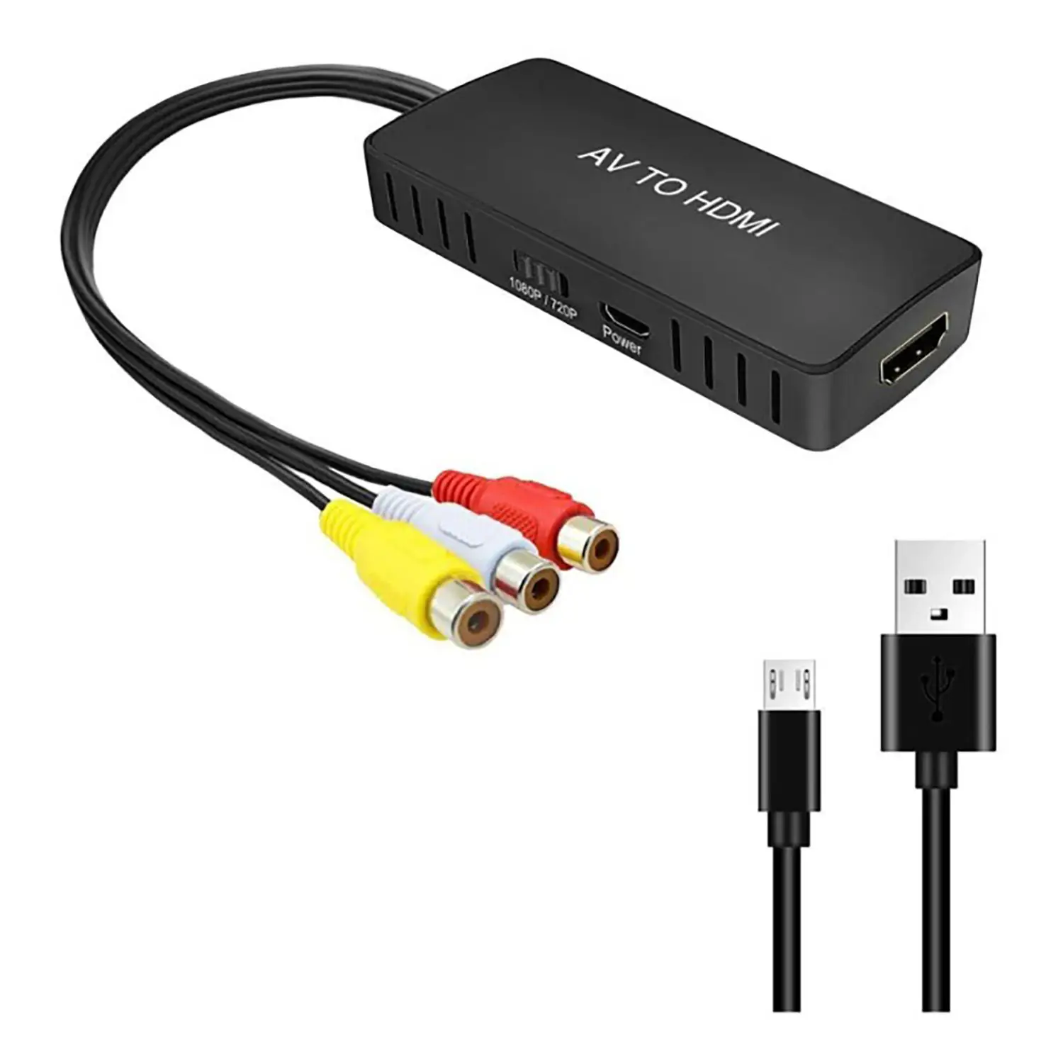 CABLE CONVERTIDOR SEÑAL DE RCA A HDMI