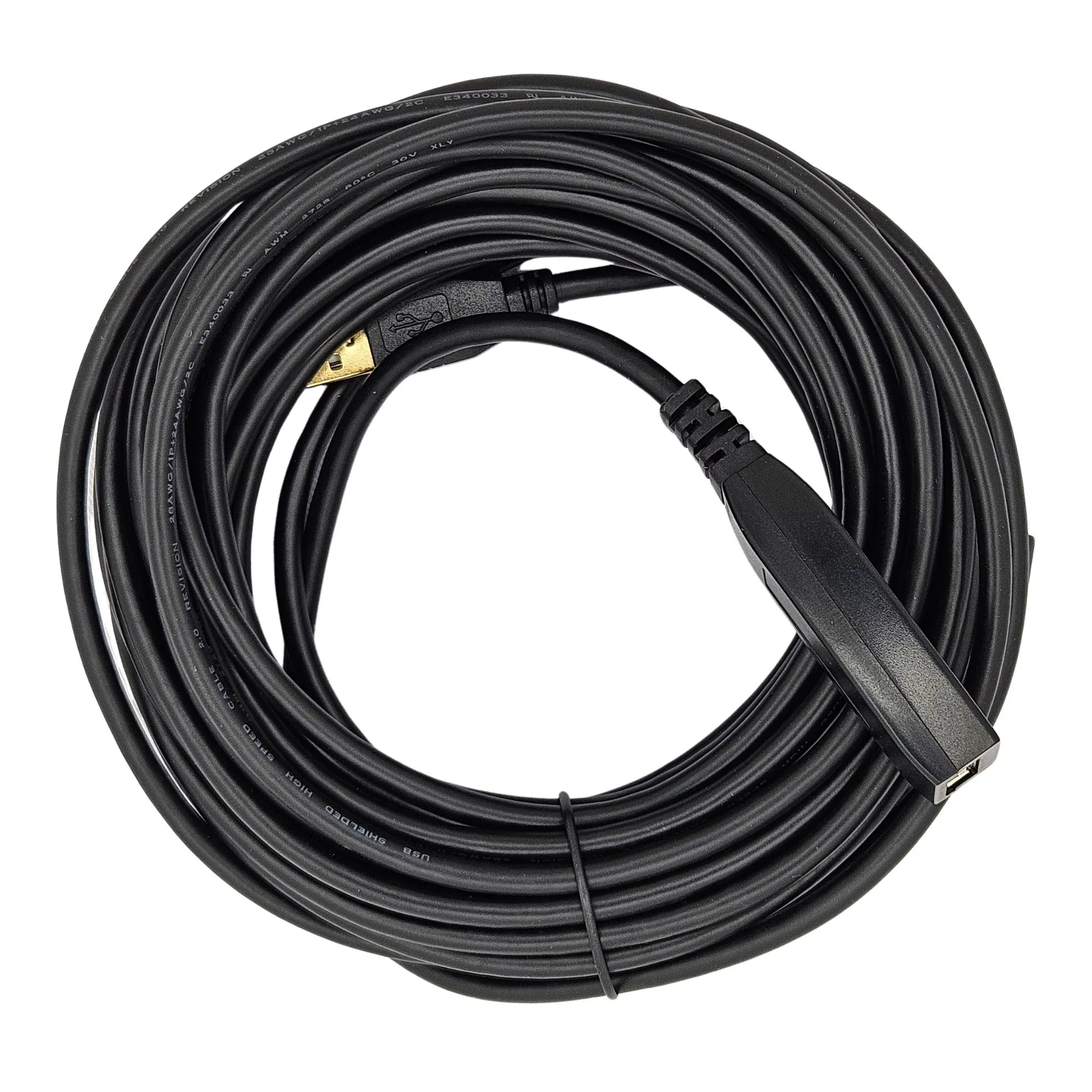 EXTENSION USB 2.0 HEMBRA MACHO L=10M CON CHIP