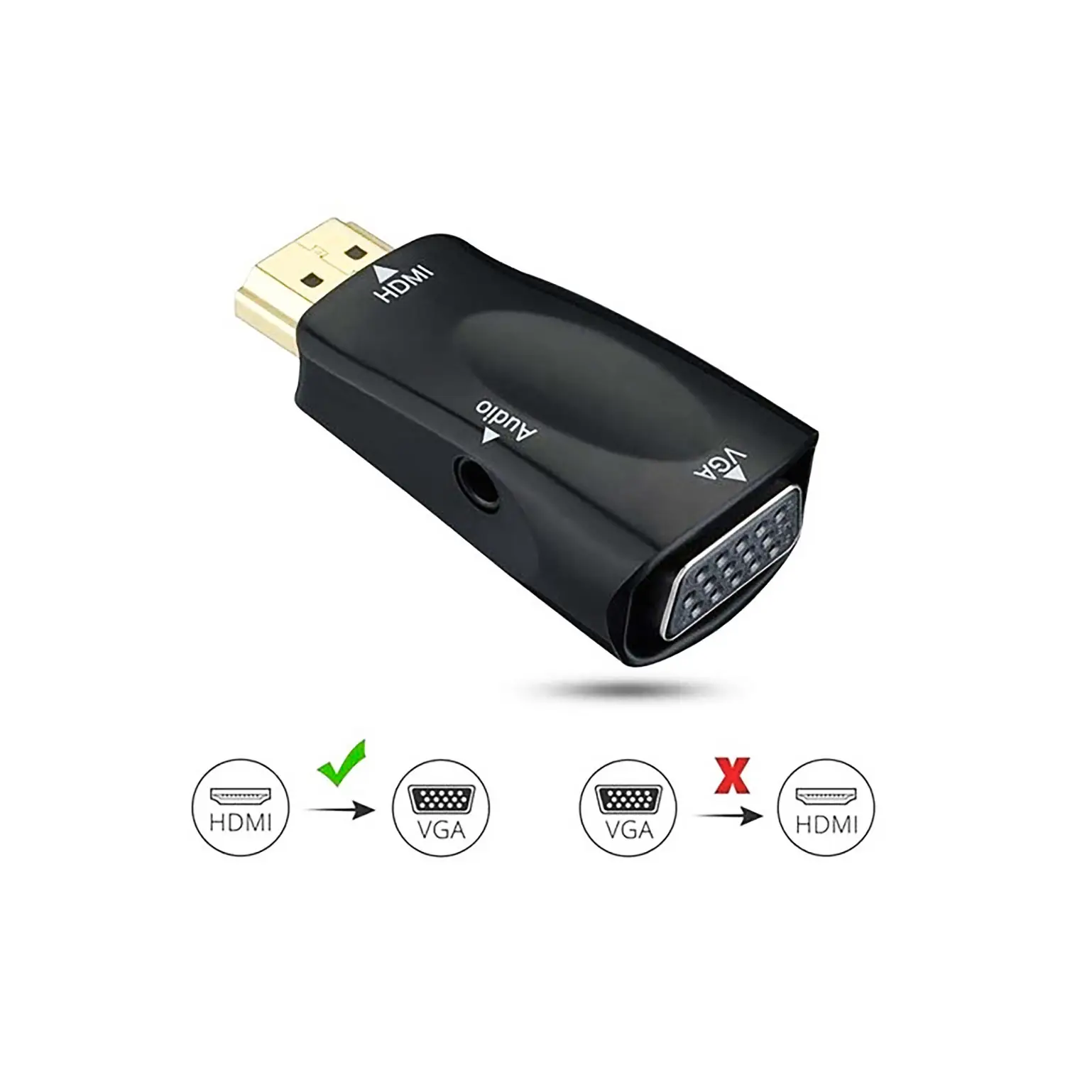 CONVERTIDOR HDMI A VGA TIPO FLASH DELTATECH