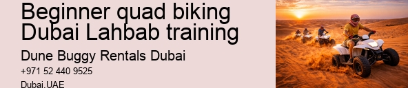 Beginner quad biking Dubai Lahbab training
