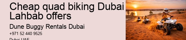 Cheap quad biking Dubai Lahbab offers