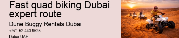 Fast quad biking Dubai expert route