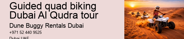 Guided quad biking Dubai Al Qudra tour
