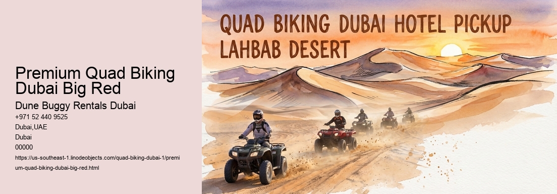 Premium Quad Biking Dubai Big Red