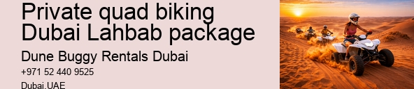 Private quad biking Dubai Lahbab package