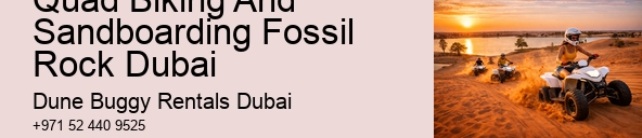 Quad Biking And Sandboarding Fossil Rock Dubai