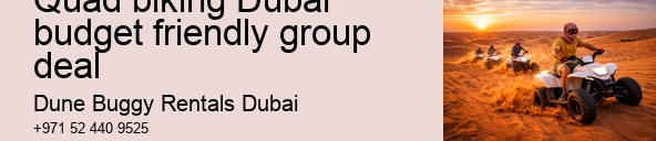 Quad biking Dubai budget friendly group deal