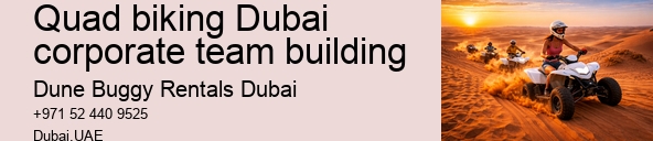 Quad biking Dubai corporate team building