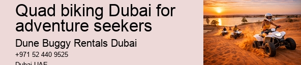 Quad biking Dubai for adventure seekers