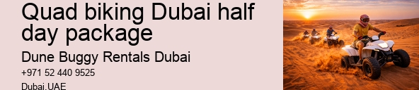 Quad biking Dubai half day package