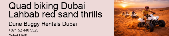 Quad biking Dubai Lahbab red sand thrills