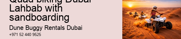 Quad biking Dubai Lahbab with sandboarding