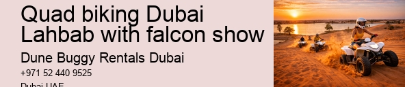 Quad biking Dubai Lahbab with falcon show