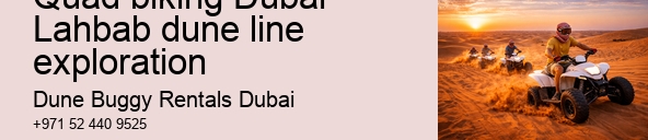 Quad biking Dubai Lahbab dune line exploration
