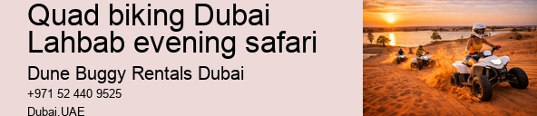 Quad biking Dubai Lahbab evening safari