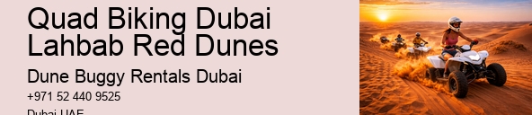 Quad Biking Dubai Lahbab Red Dunes