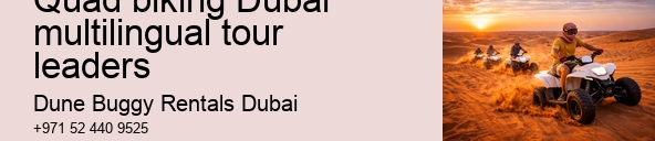 Quad biking Dubai multilingual tour leaders