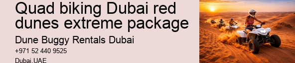 Quad biking Dubai red dunes extreme package