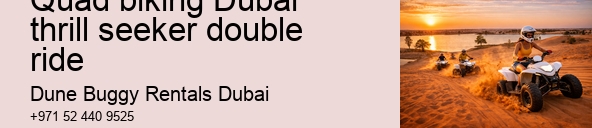 Quad biking Dubai thrill seeker double ride