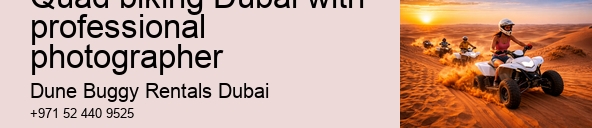 Quad biking Dubai with professional photographer