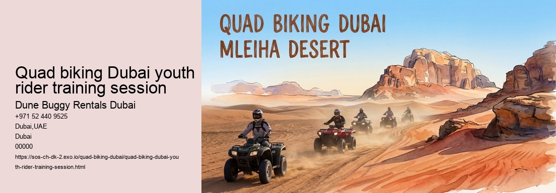 Quad biking Dubai youth rider training session