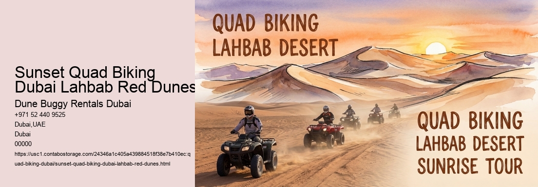 Sunset Quad Biking Dubai Lahbab Red Dunes