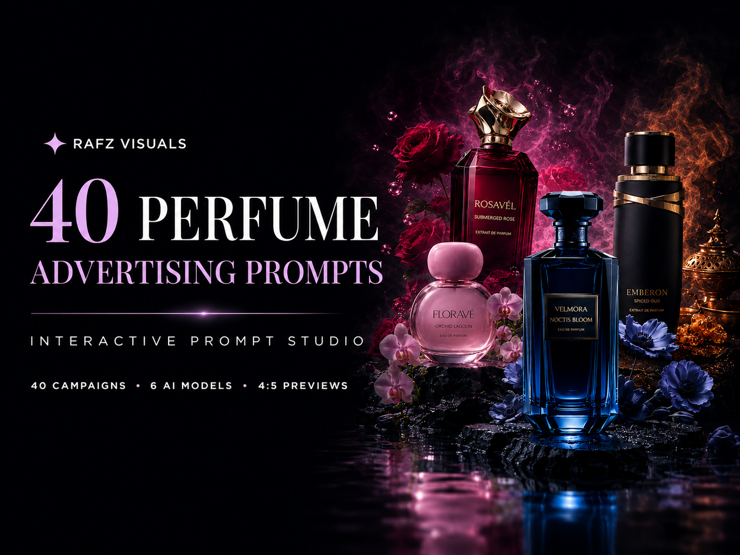 Perfume Prompt Studio — 40 Luxury Advertising Prompts