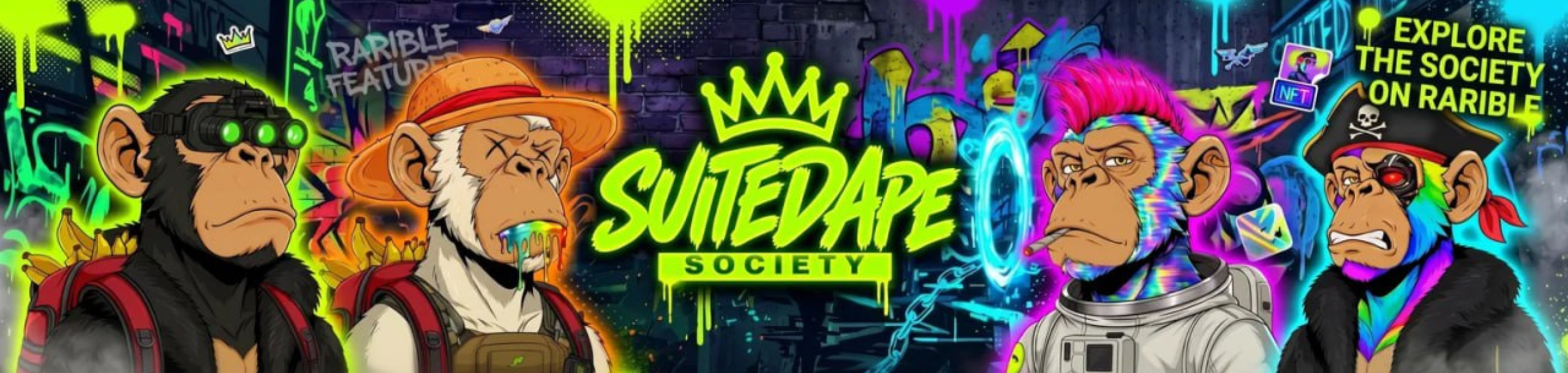 The Suited Apes background