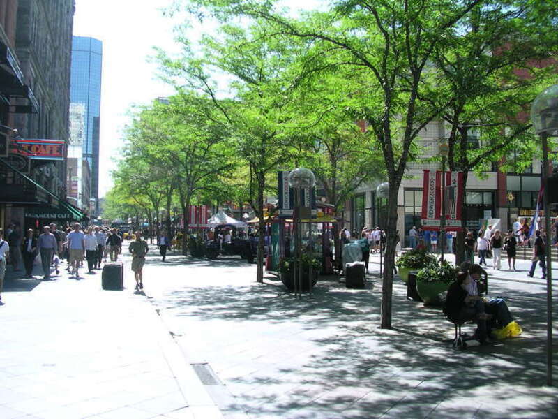 The 16th Street Mall during the 2008 DNC