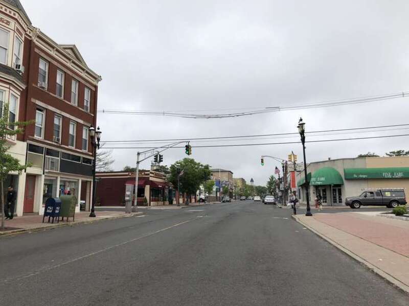 View north along Somerset County Route 531 (Somerset Street) at Regent Street/Union Street in North Plainfield, Somerset County, New Jersey