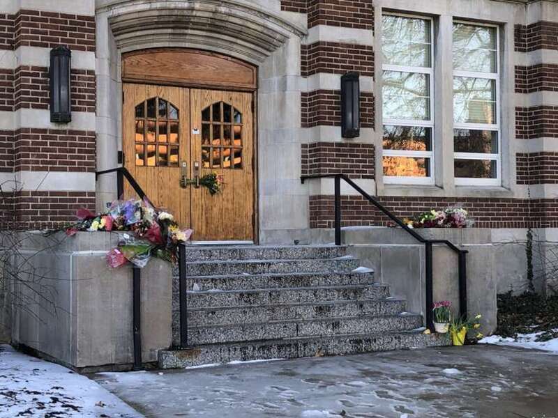 Memorial to the victims of the 2023 Michigan State University shooting