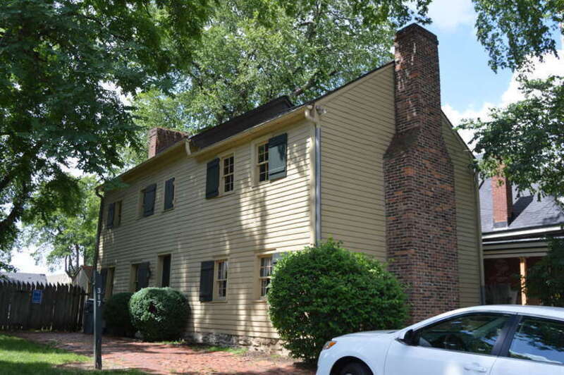 Front of the Adam Rankin House, located at 317 S. Mill Street in Lexington, Kentucky, United States.  Built in 1784 and the oldest extant house in Lexington, it is part of the South Hill Historic District, a historic district that is listed on the