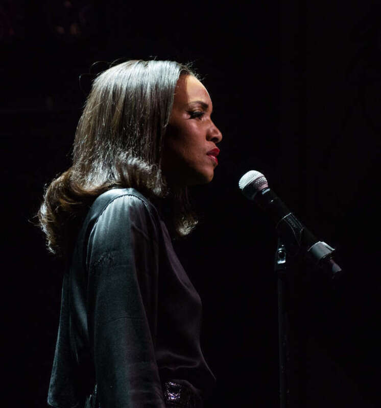 Alice Smith performing at the Apollo on Tribeca Film Festival's opening night