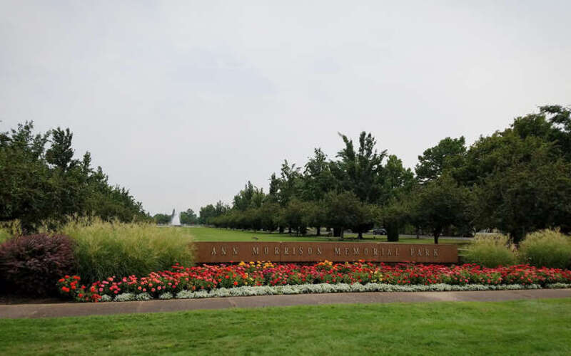Ann Morrison Memorial Park was gifted by Harry Morrison to the city of Boise, Idaho, in 1959. The park includes picnic facilities, bocce courts, a disc golf course, horseshoe pits, an outdoor gym, a volleyball court, a playground, tennis courts, and