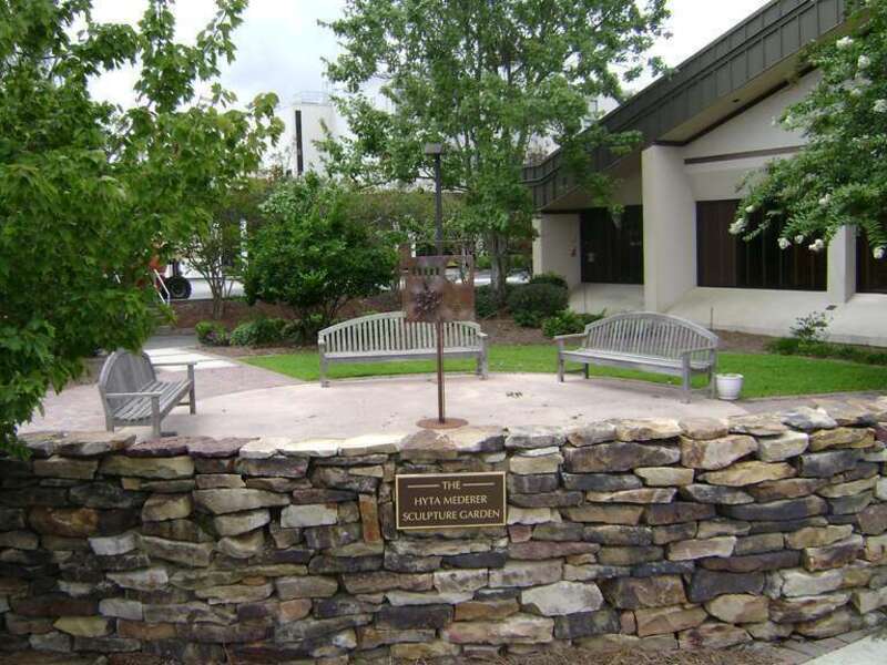 The Hyda Mederer Sculpture Garden at the Annette Howell Turner Center for the Arts in Valdosta, Lowndes County, Georgia