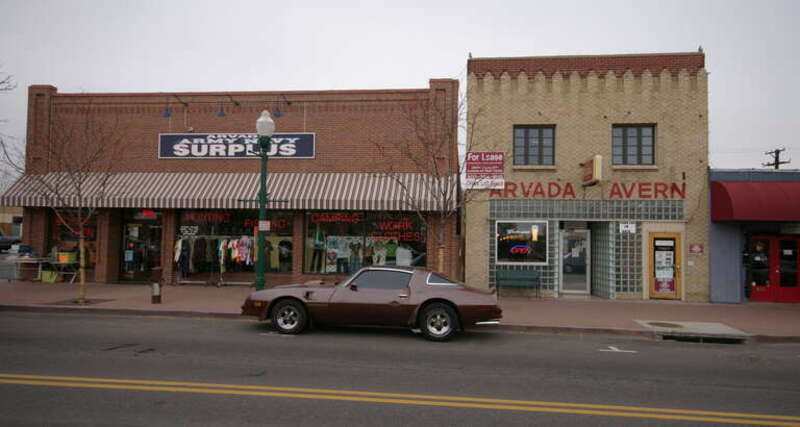 A couple of the shops in the Arvada "Olde Town" district.