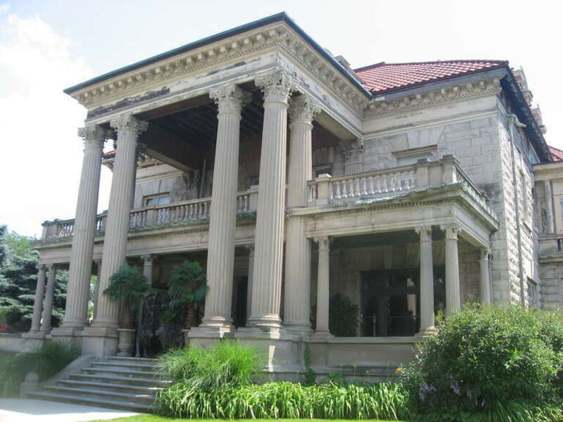 Front of the Beiger House, located at 317 E. Lincolnway (State Road 933) in Mishawaka, Indiana, United States.  Built in 1903, it is listed on the National Register of Historic Places.
