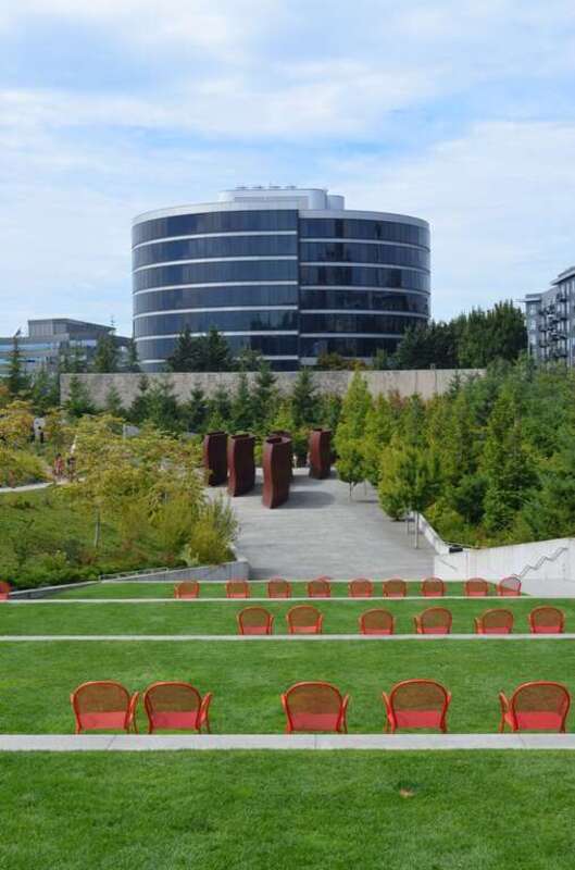 Olympic Sculpture Park and FedEx Building, Belltown/Lower Queen Anne, Seattle, WA, USA