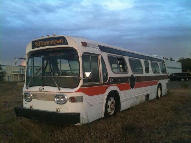 A bus that was used by Ben Franklin Transit in the early years of its operation.