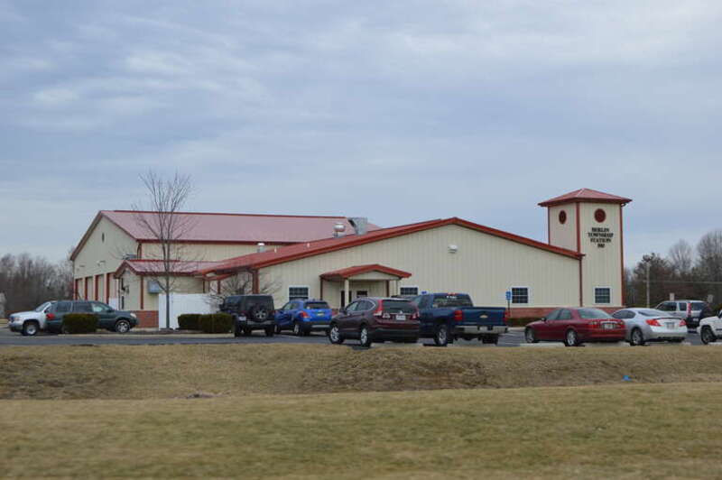 Southern side of the Berlin Township Fire Department, located at 2708 Lackey Old State Road in Berlin Township, Delaware County, Ohio, United States.