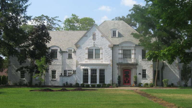 Front of the Floyd C. Best House, located at 116 E. Beardsley Avenue in Elkhart, Indiana, United States.  Built in 1941, it is part of the Beardsley Avenue Historic District, a-listed historic district that is listed in the National Register of
