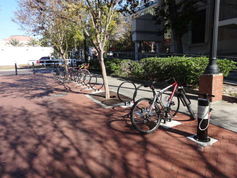 Bike Racks with pump, Gainesville, Alachua County, Florida
