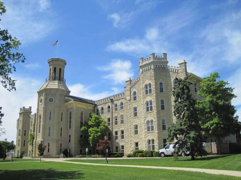 Blanchard Hall at Wheaton College (1927). The building took a whopping 74 years to complete following its dedication in 1853. The building is named for the Blanchard family, who founded the college, and the building is intended to resemble those